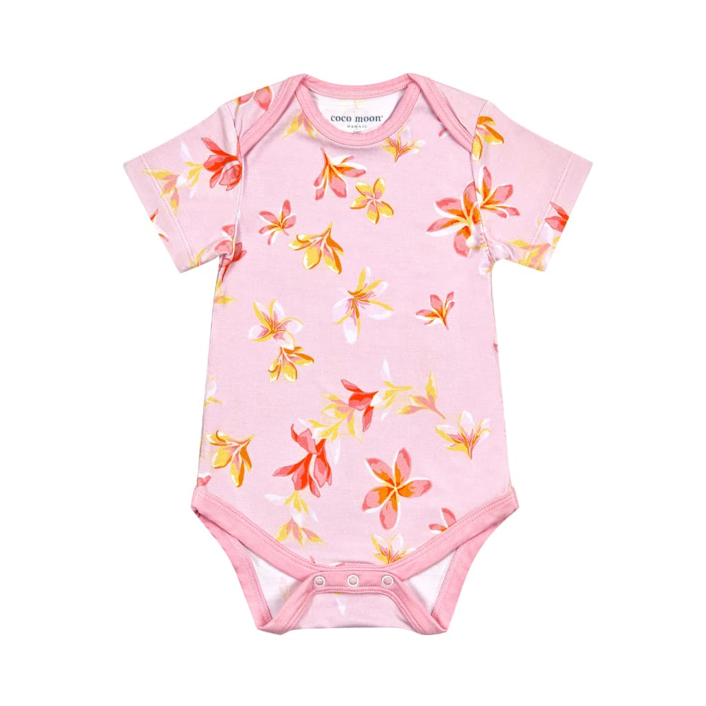 Plumeria Honey - Baby Bamboo Onesie- Coco Moon