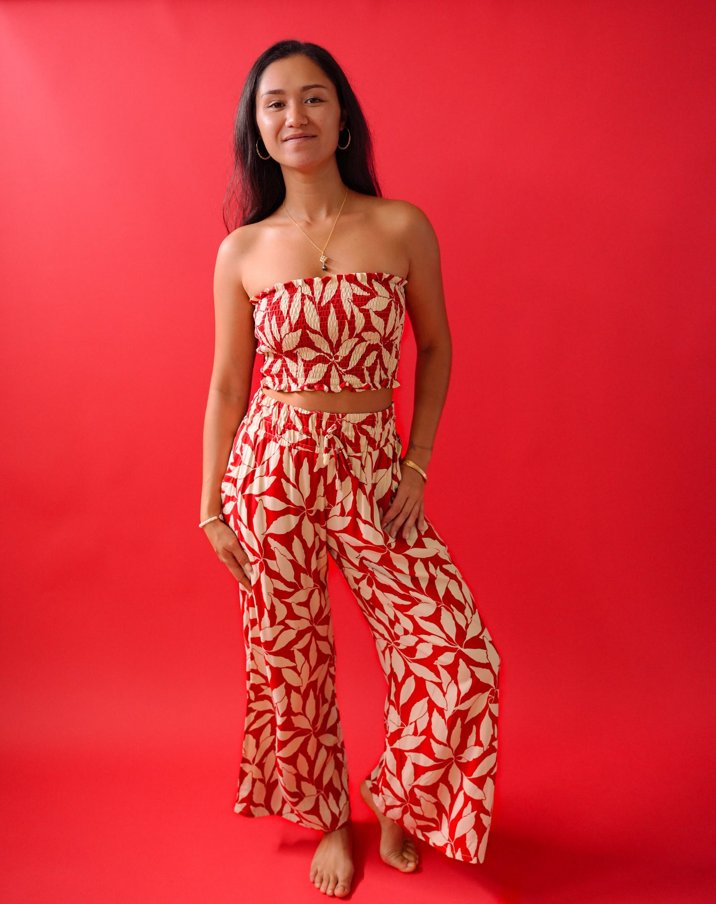 Malta Pant - Laleen Red