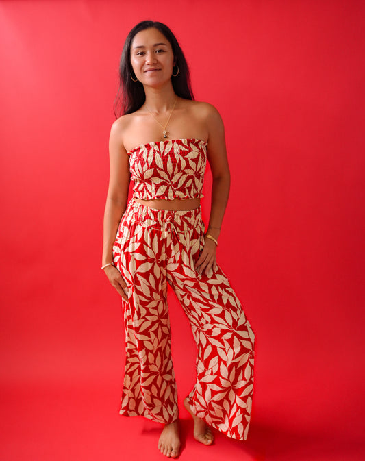 Malta Pant - Laleen Red