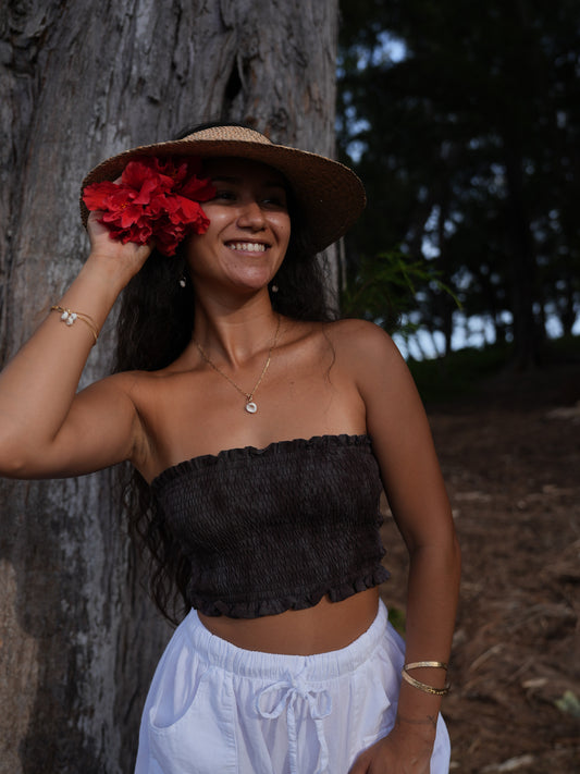 Yara Bandeau Top - TD Hazy Raisin