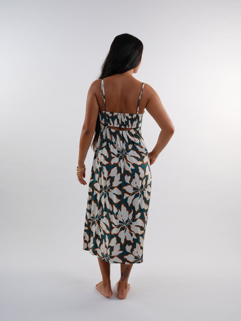 Soller Dress - Bloomtide Petrol