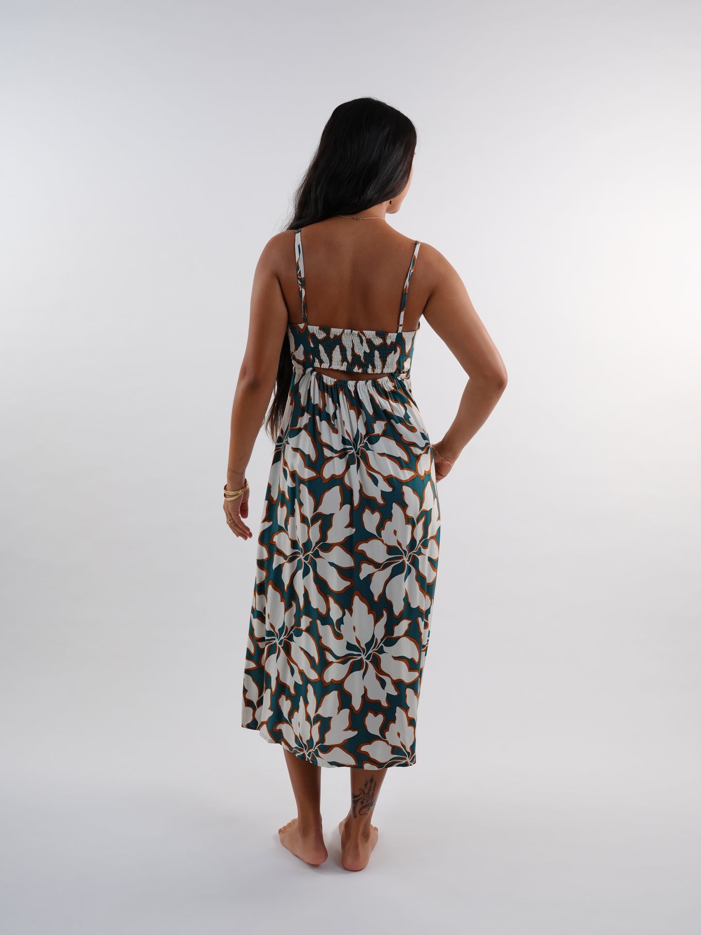 Soller Dress - Bloomtide Petrol