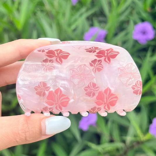Mahina ORCHID Lei Hair Claw - Phases Hawaii