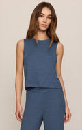 Sloane Soft Knit Tank - TRUE NAVY - ZLT263720