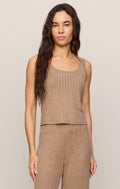 Double Scoop Rib Tank - LIGHT TOFFEE - ZLT254766