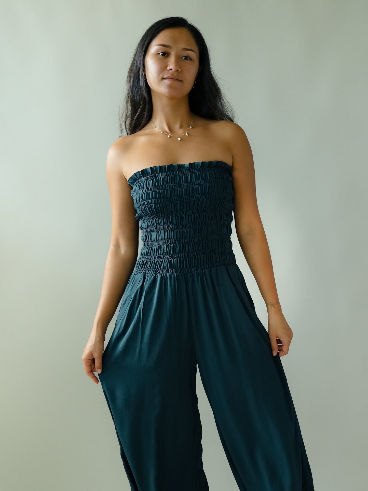 Lawai Jumpsuit - Solid Carbon