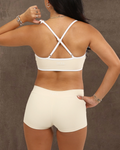 2" Low Rise Mini Short- Ribbed - Coconut - ABT