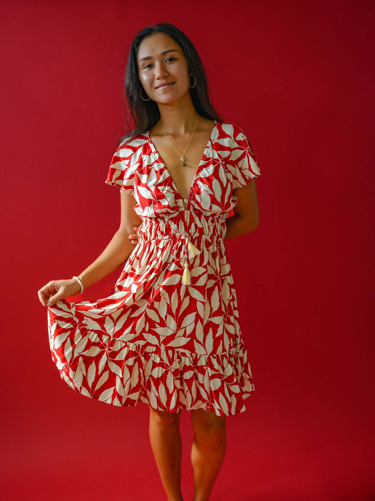 Manoa Dress - Laleen Red