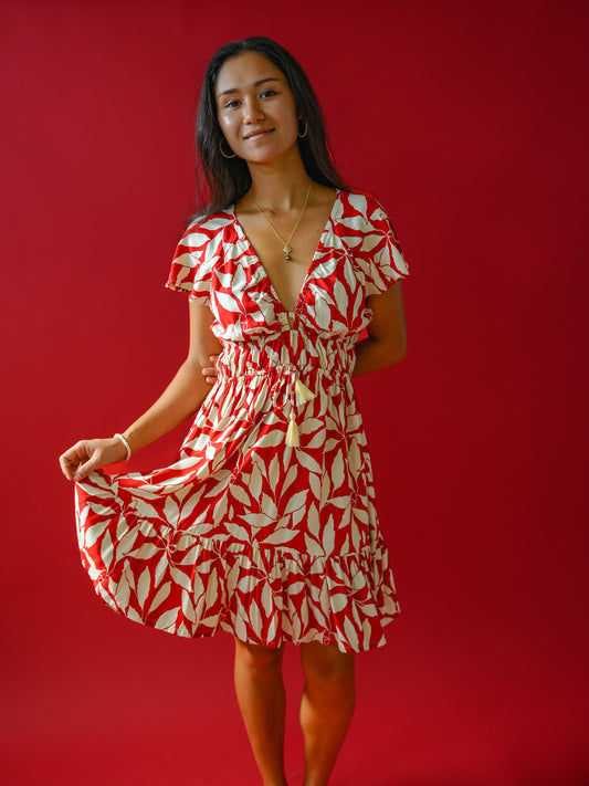 Manoa Dress - Laleen Red