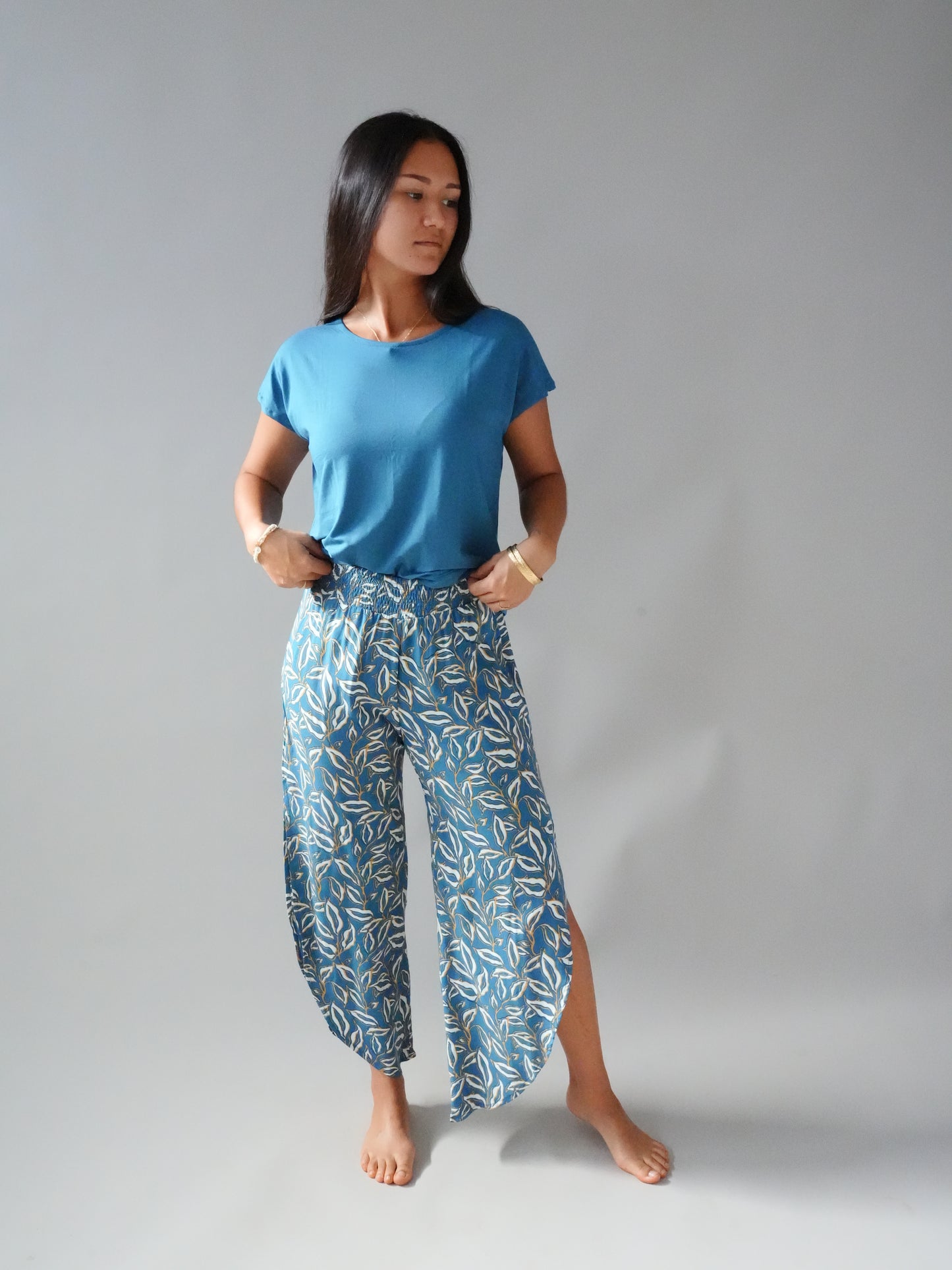 Tahlia Top - Solid Slate