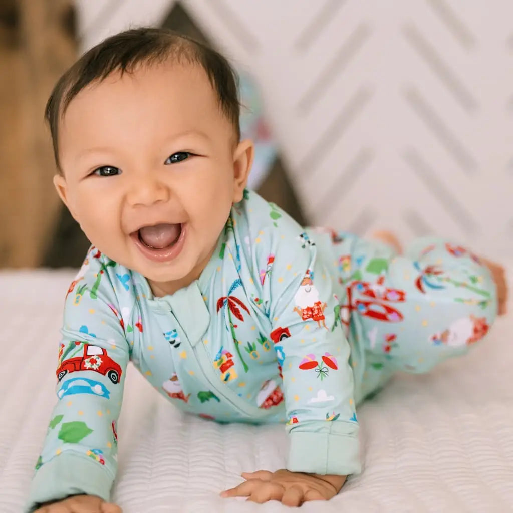 Surfing in an Island- Baby Bamboo Coverall - Coco Moon