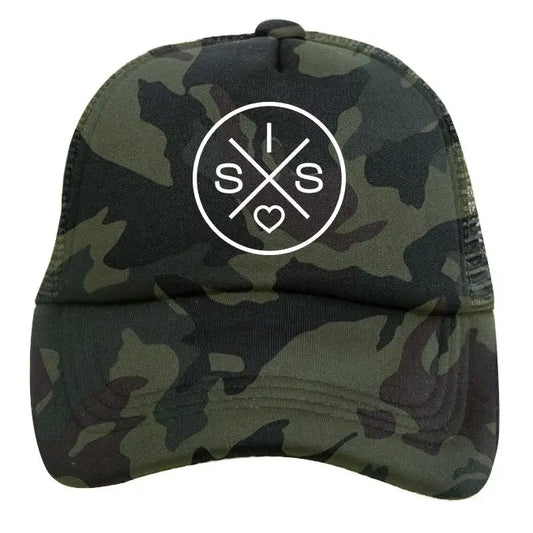 Sis X Green Camo Trucker Hat | Camo