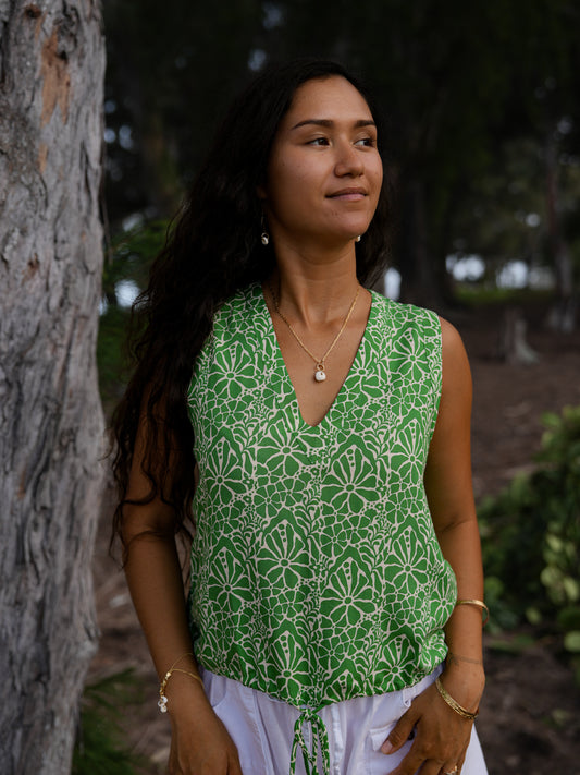 NUI TOP - MAGNOLIA GREEN - KHUSH 54