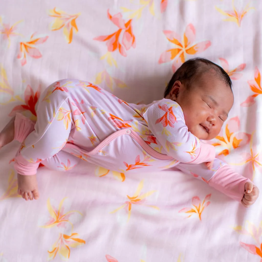 Plumeria Honey - Muslin Swaddle Blanket - Coco Moon