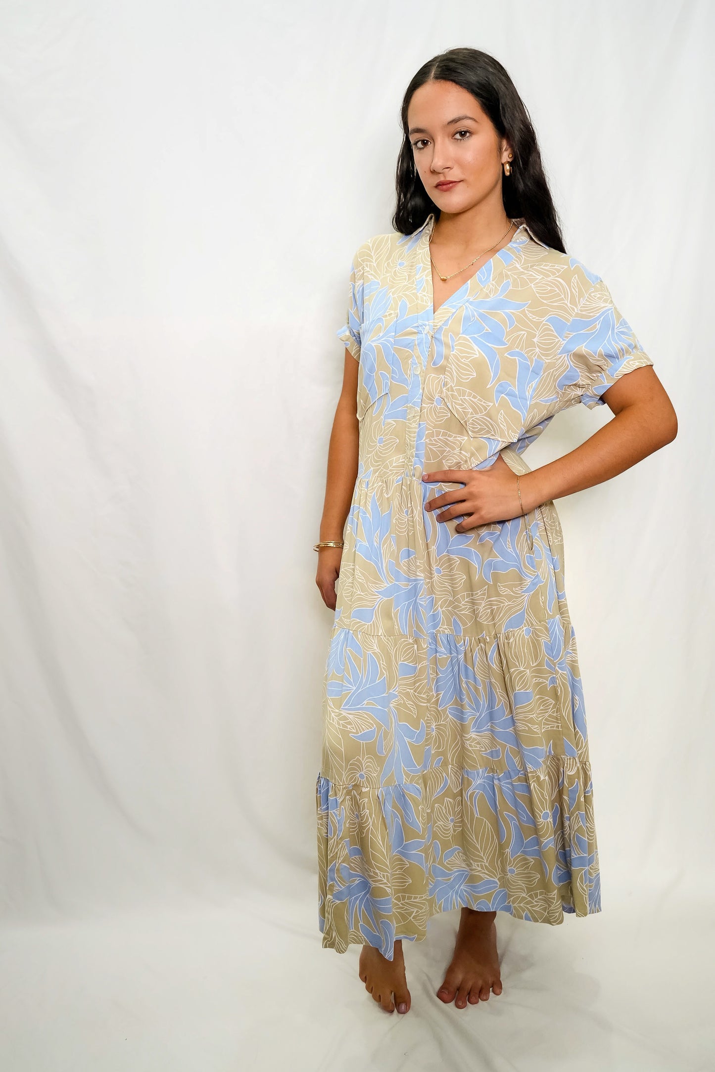 STELLA DRESS- Tropical Steel Blue - KHUSH 46!