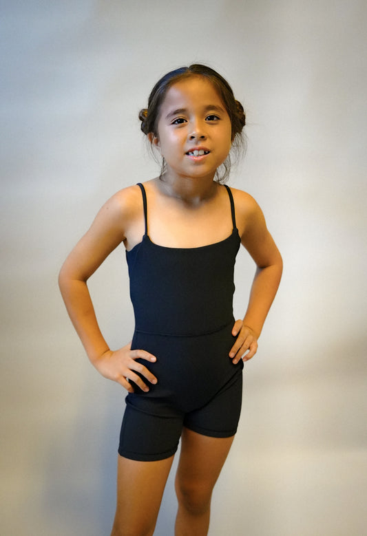 MINI KAYLA ribbed Jumpsuits - BLACK - Active By Teal