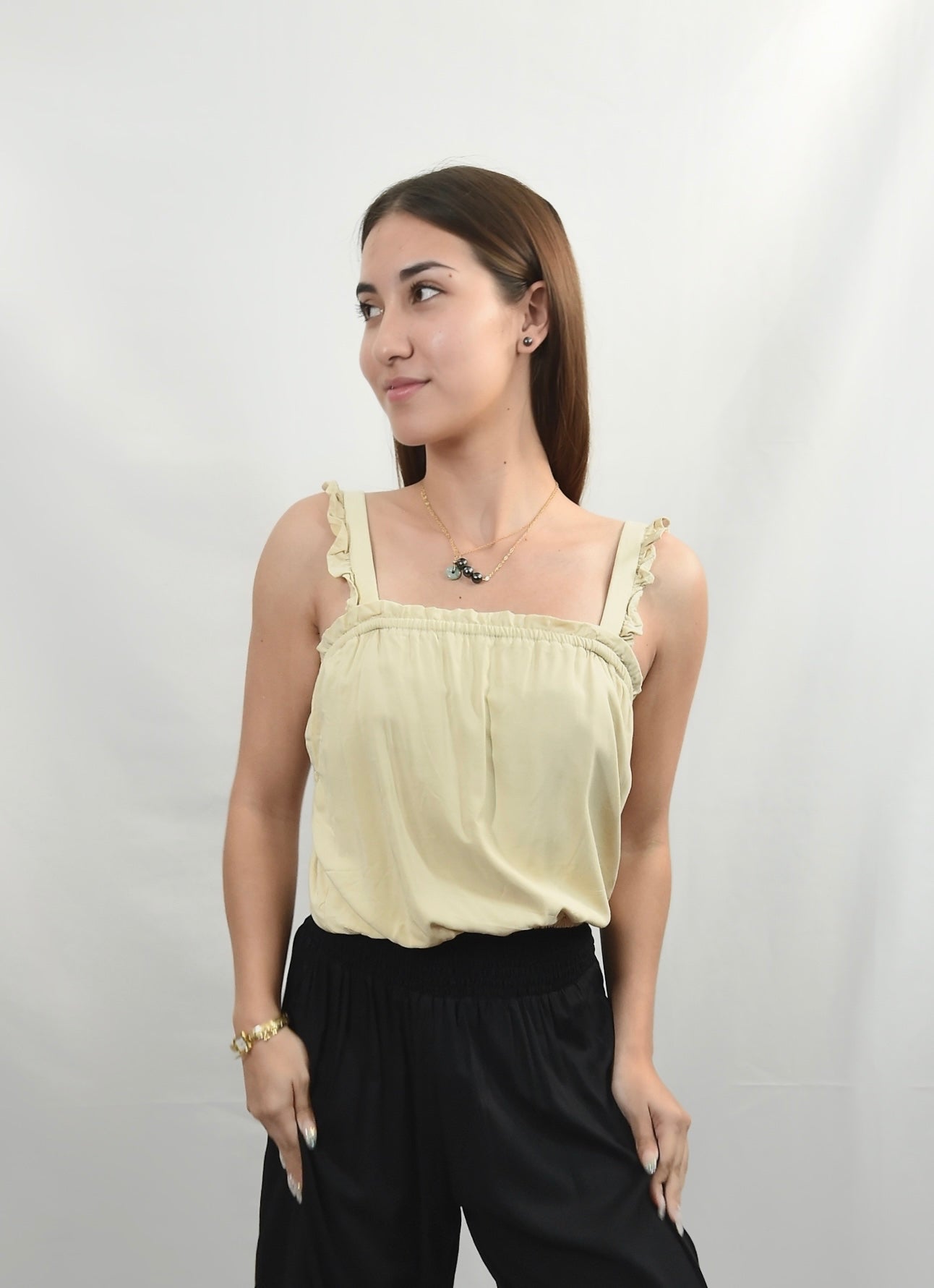 MELI TOP- SOLID CREAMY- KHUSH 37