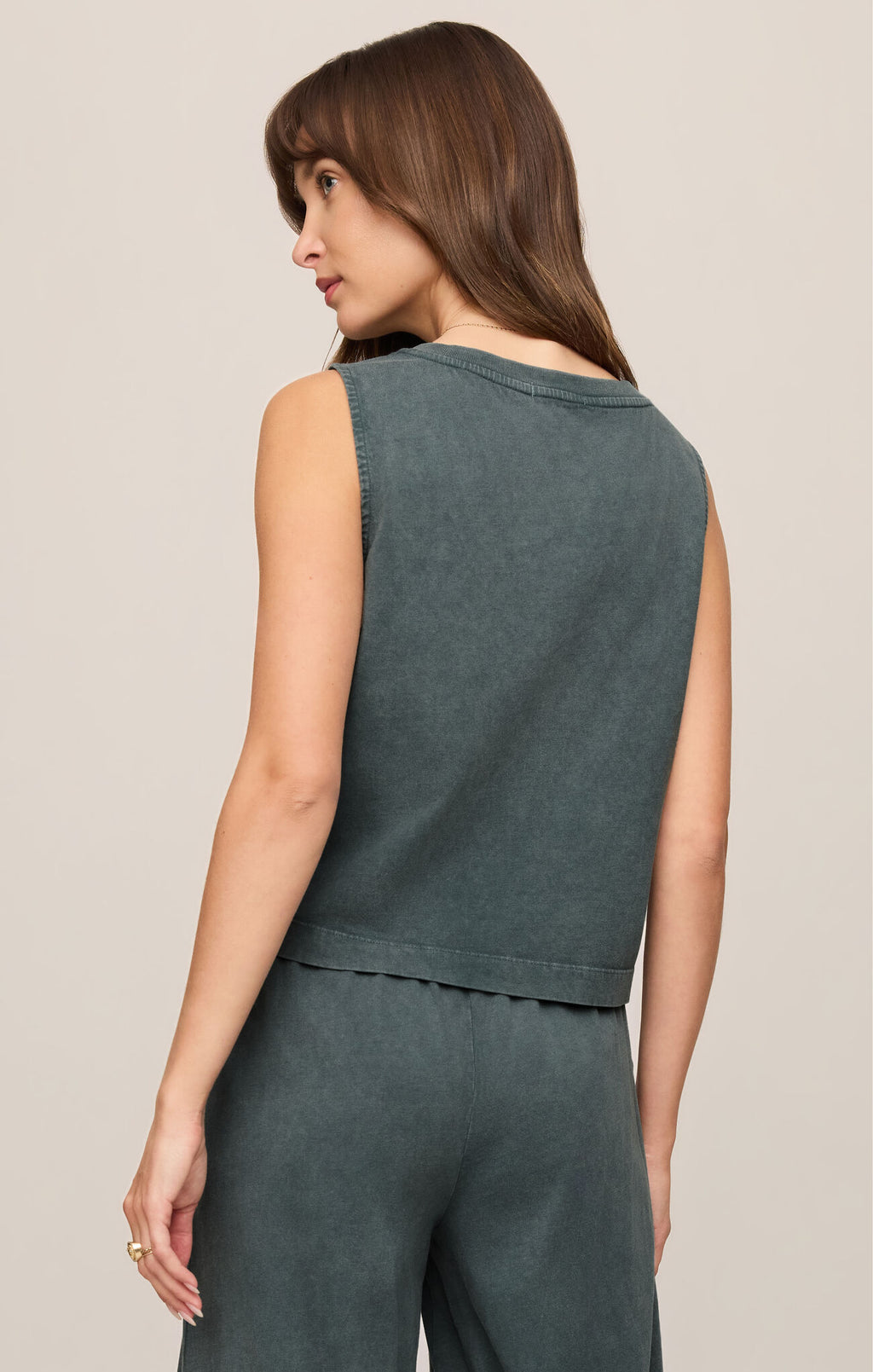 Sloane V-Neck Top - Emerald Cove - ZT253828