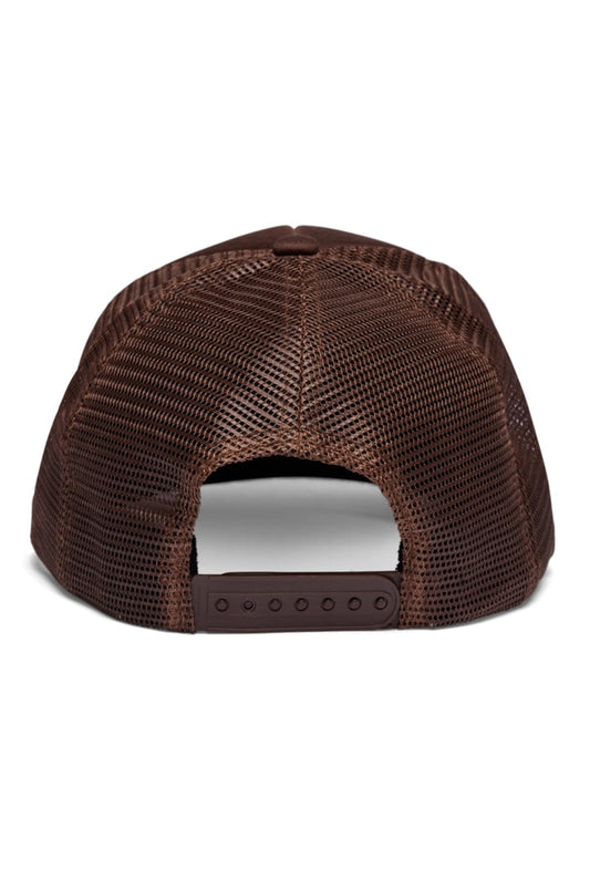 Friends in Low Places Trucker Hat in Brown - Friday Feelin'