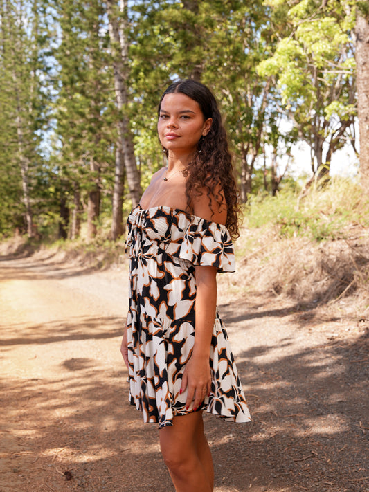 Quinn Dress - Bloomtide Black
