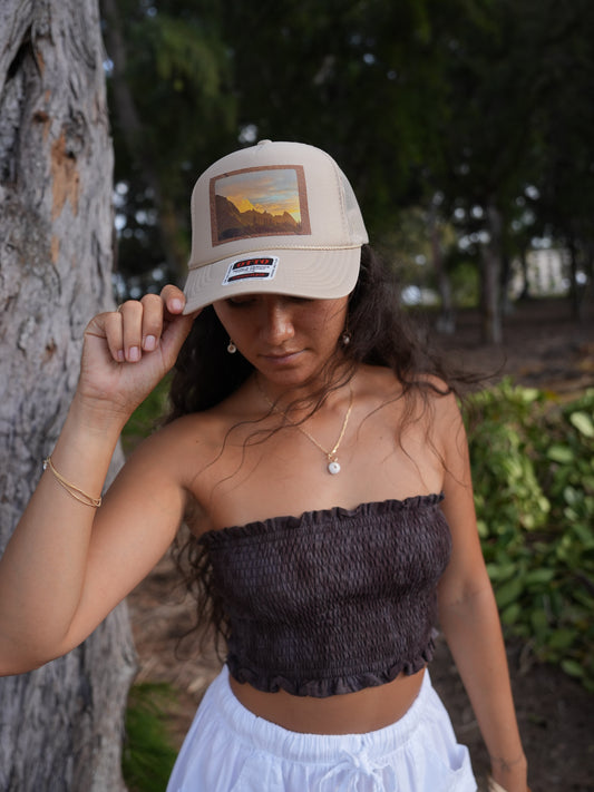 Yara Bandeau Top - TD Hazy Raisin