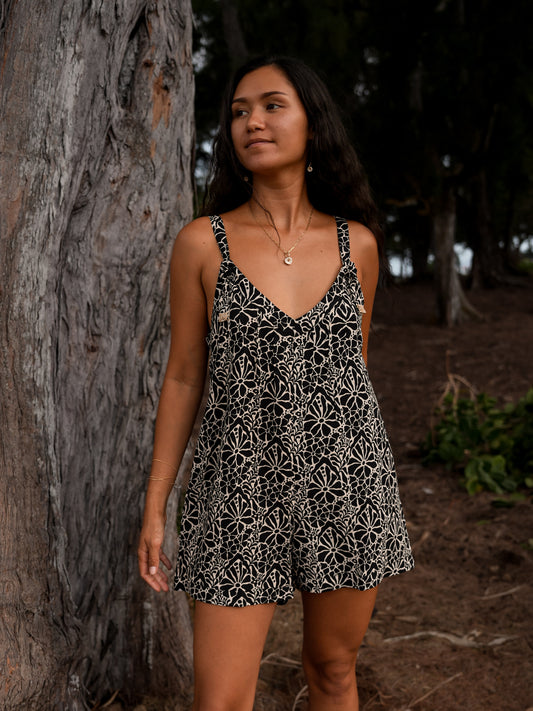 Rocas Romper - Magnolia Black