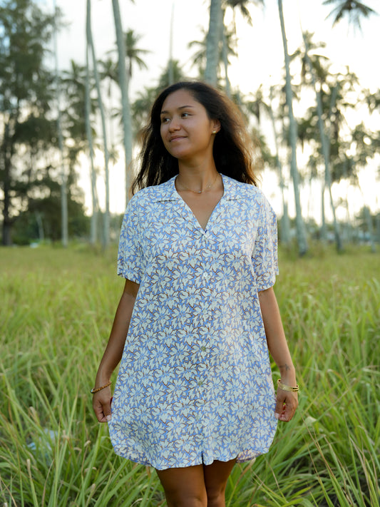 Calabria Shirt Dress - Bloomcrest Lavender