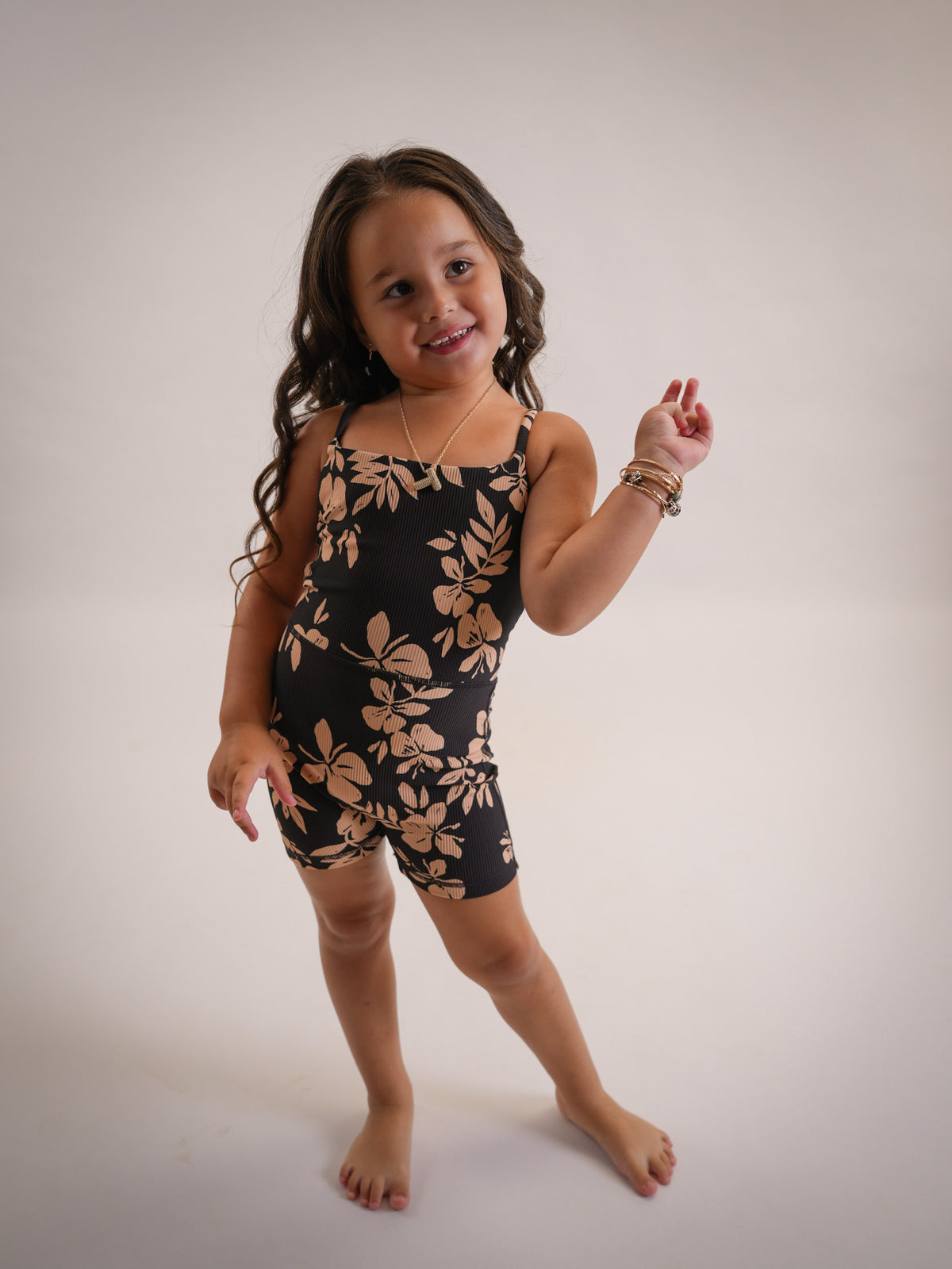 Mini Kayla Jumpsuit in Okika Black - ABT
