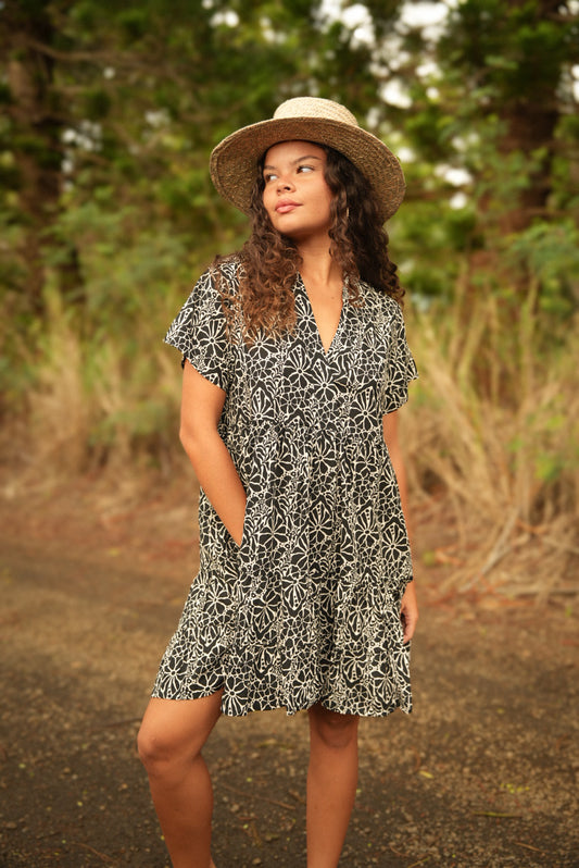 Heinui Dress - Magnolia Black