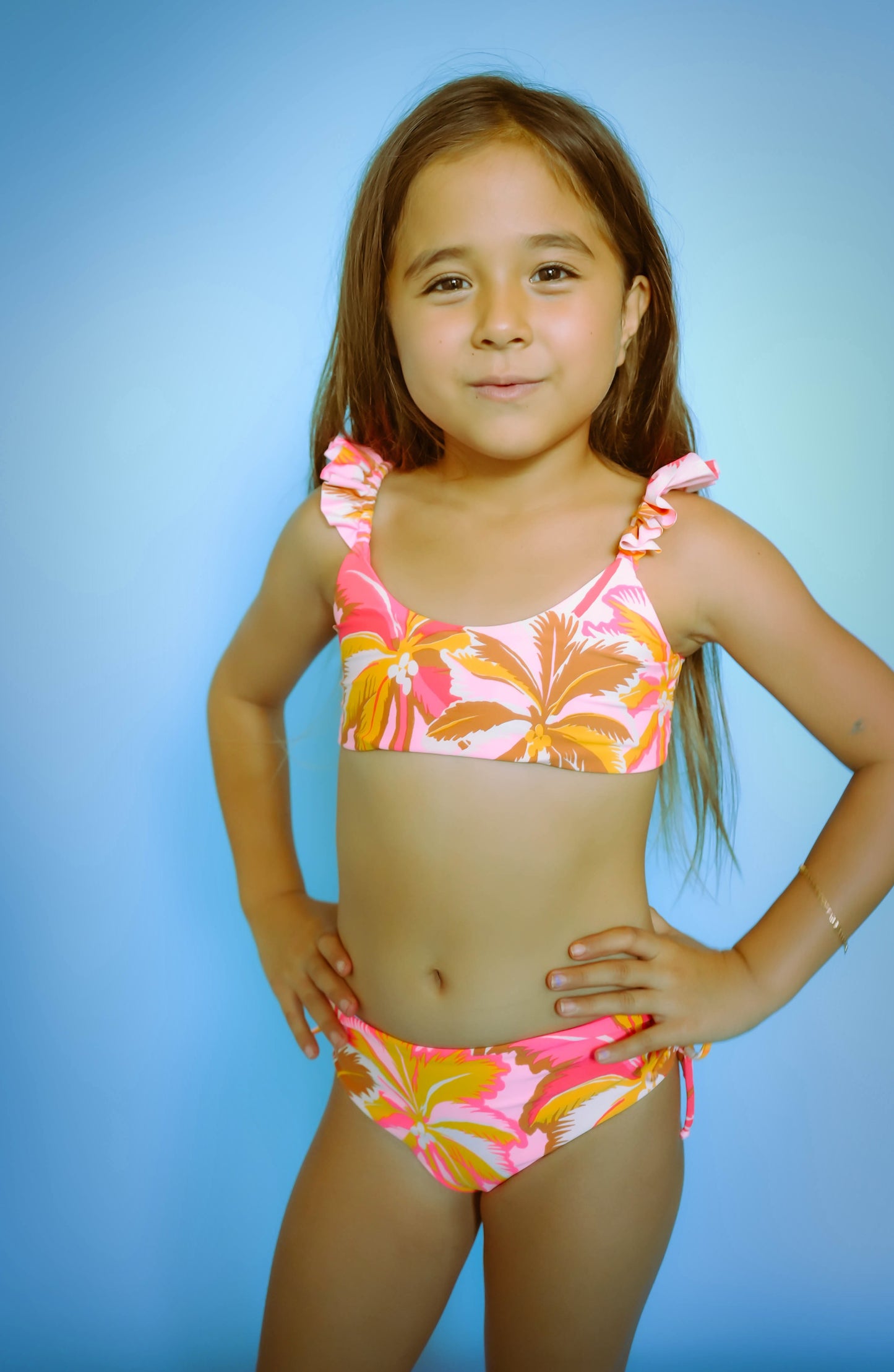 PINK PALMS MANGO - KIDS Bikini Set - PT3339KKB007