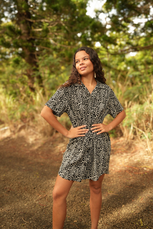 Calabria Shirt Dress - Magnolia Black