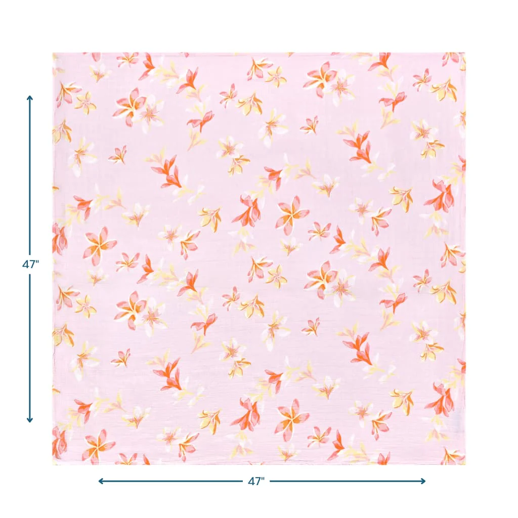 Plumeria Honey - Muslin Swaddle Blanket - Coco Moon