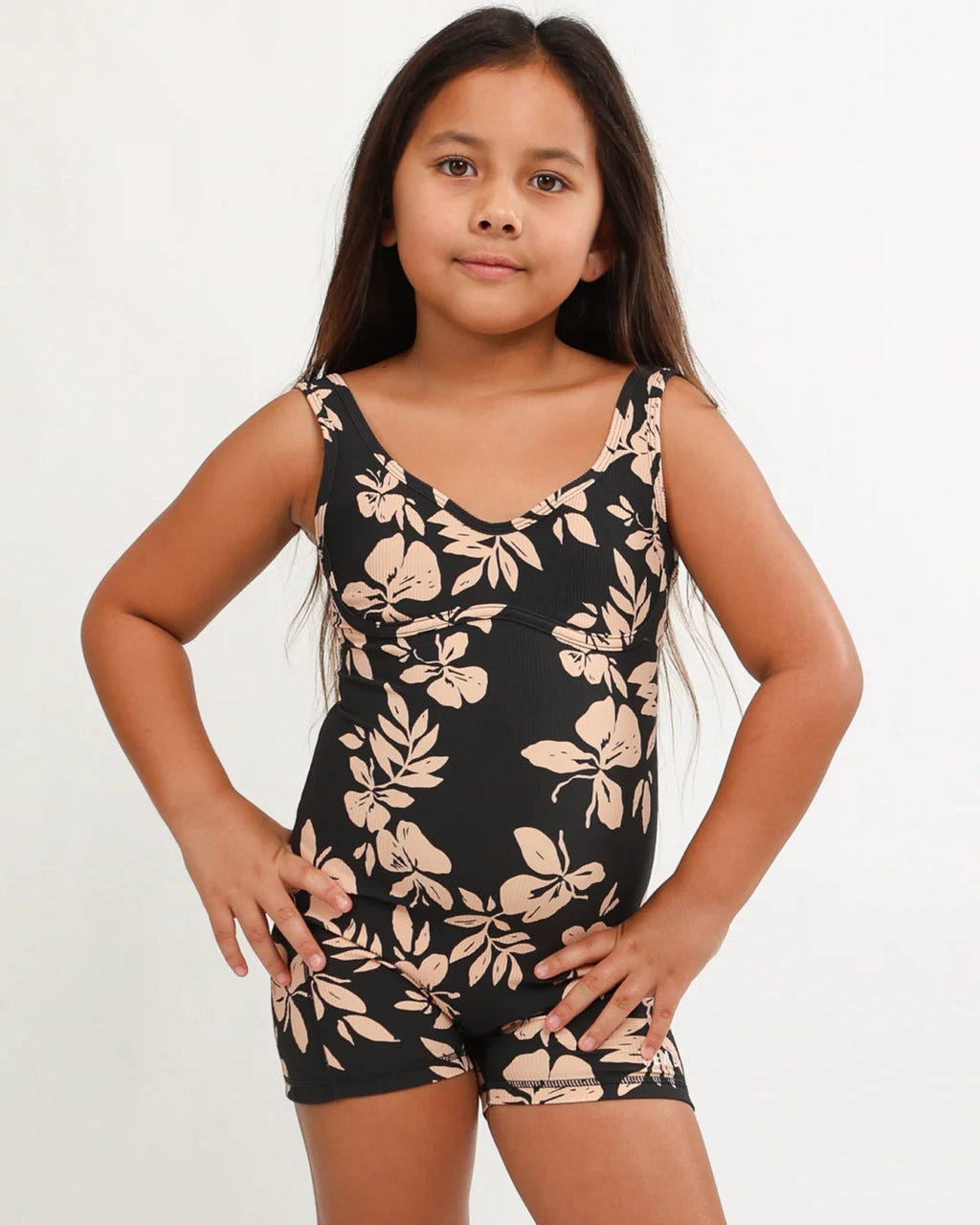 Mini Aura Jumpsuit - Ribbed Okika Black