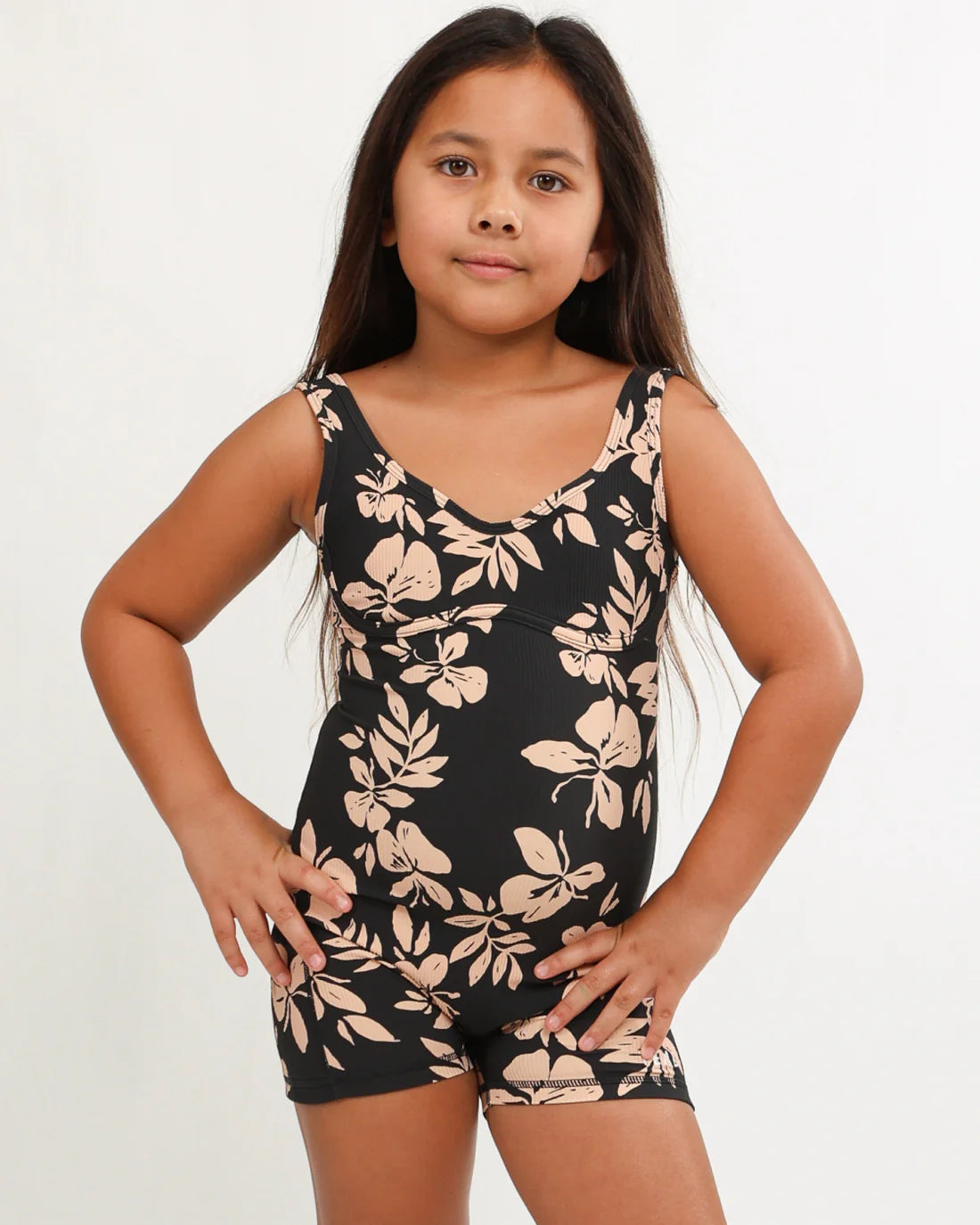 Mini Aura Jumpsuit - Ribbed Okika Black