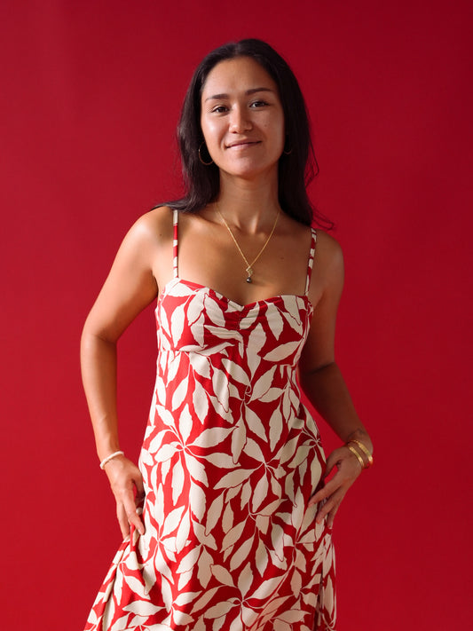 Oliva Dress - Laleen Red