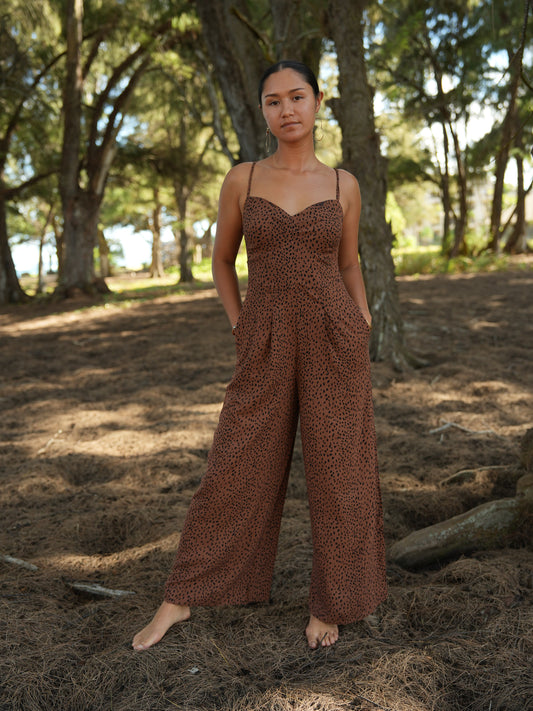 Morena Jumpsuit - Granelli Cocoa