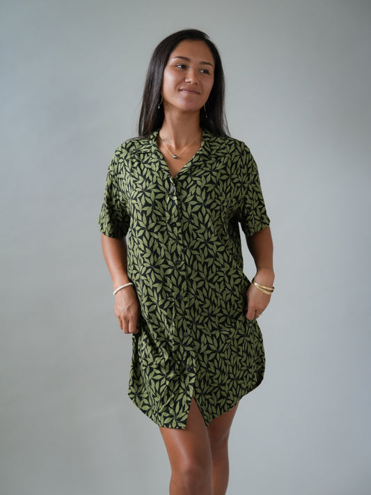 Calabria Shirt Dress - Petaline Black