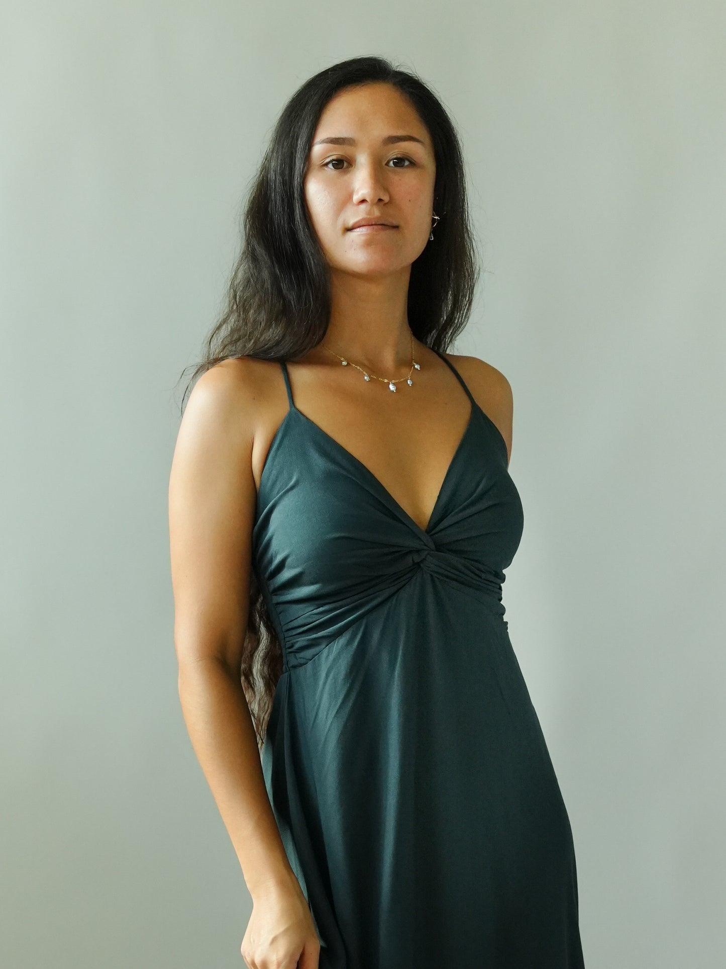 Lorena Dress - Solid Carbon