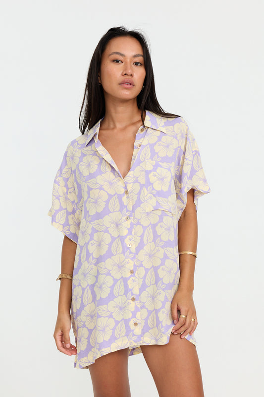 ALOHA SHIRT DRESS - AOKIS - BENOA SUMMER 25