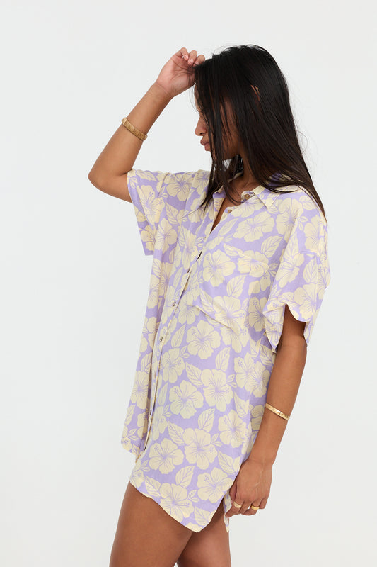 ALOHA SHIRT DRESS - AOKIS - BENOA SUMMER 25