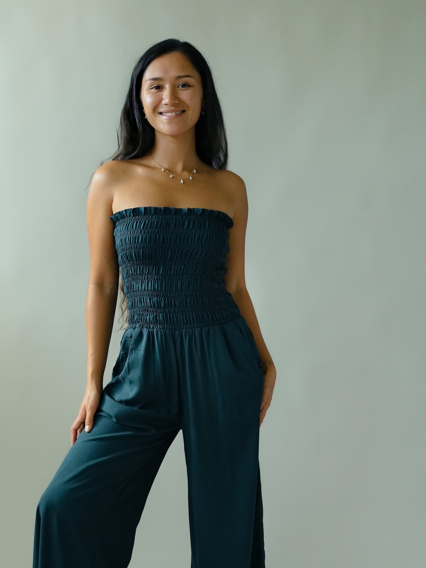 Lawai Jumpsuit - Solid Carbon