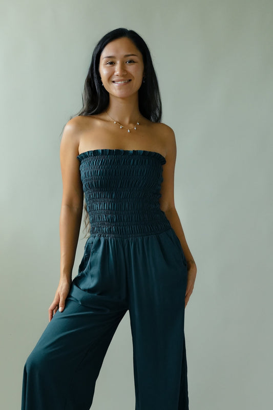Lawai Jumpsuit - Solid Carbon