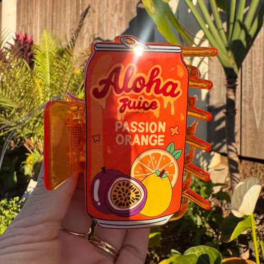 Passion Orange Hair Claw- Honi Hawaii