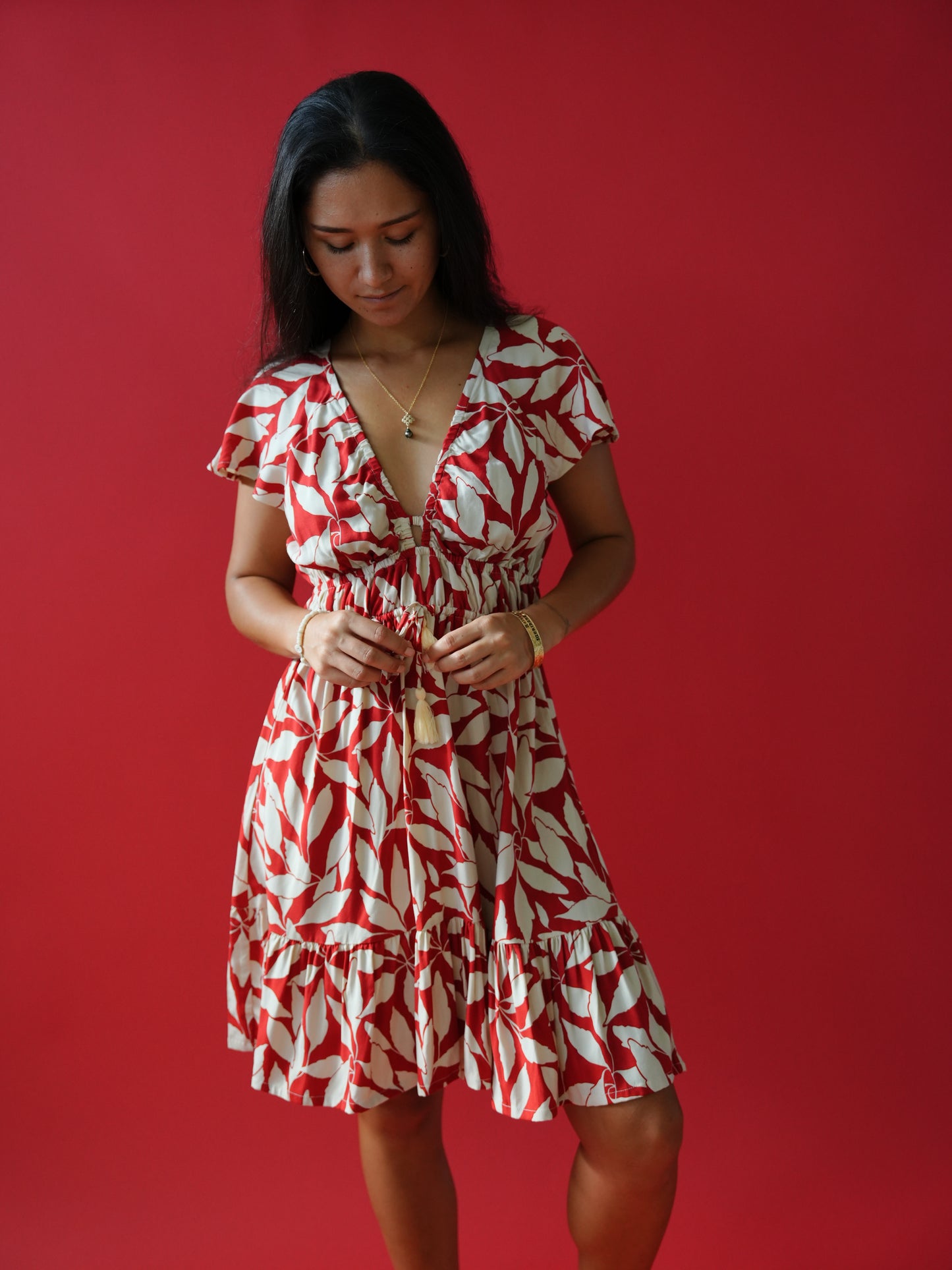 Manoa Dress - Laleen Red