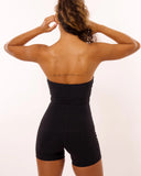 Ribbed Anu Strapless Jumpsuit - Black - ABT
