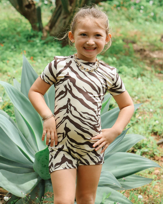 Mini T-Shirt Jumpsuit - Light Zebra - ABT