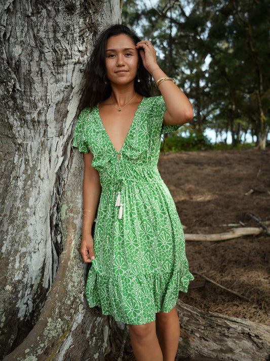 Manoa Dress - Magnolia Green
