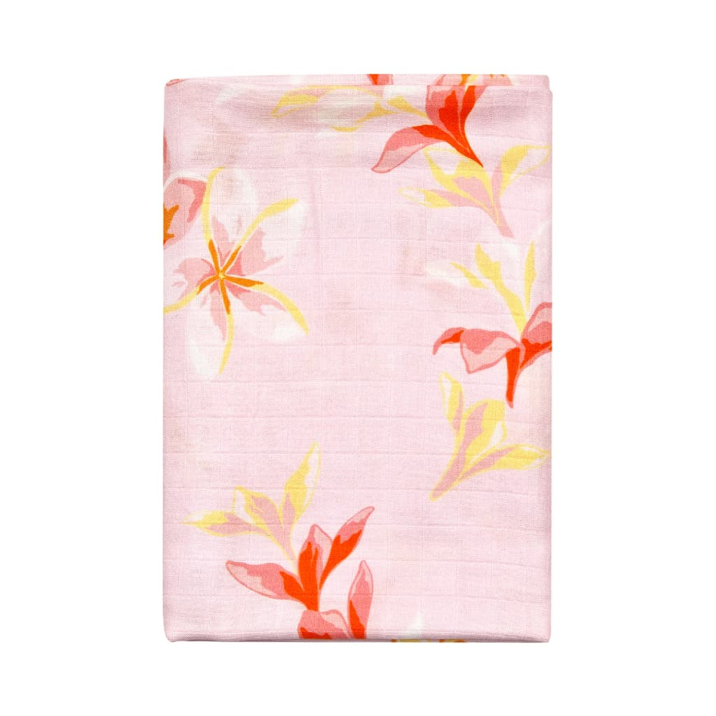 Plumeria Honey - Muslin Swaddle Blanket - Coco Moon