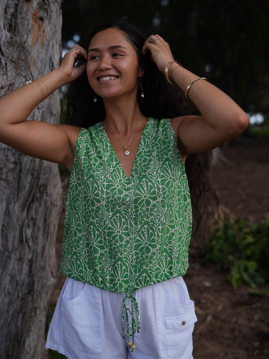 NUI TOP - MAGNOLIA GREEN - KHUSH 54