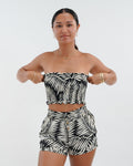 Yara Bandeau Top - Drift Black